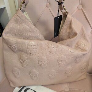 IOPELLE Taupe slouchy hobo